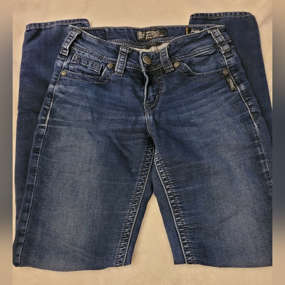 Silver Suki Mid Skinny Jeans - Size W25/L31 - Picture 3 of 6